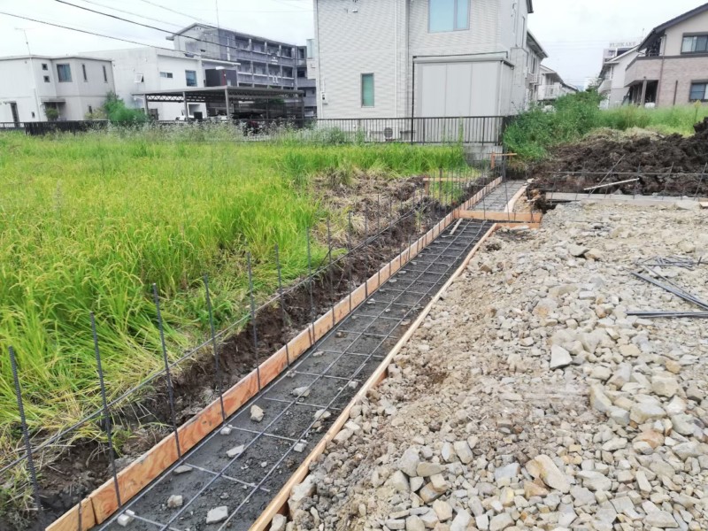 【岐阜県岐阜市】境界ブロック積みと宅地の造成工事