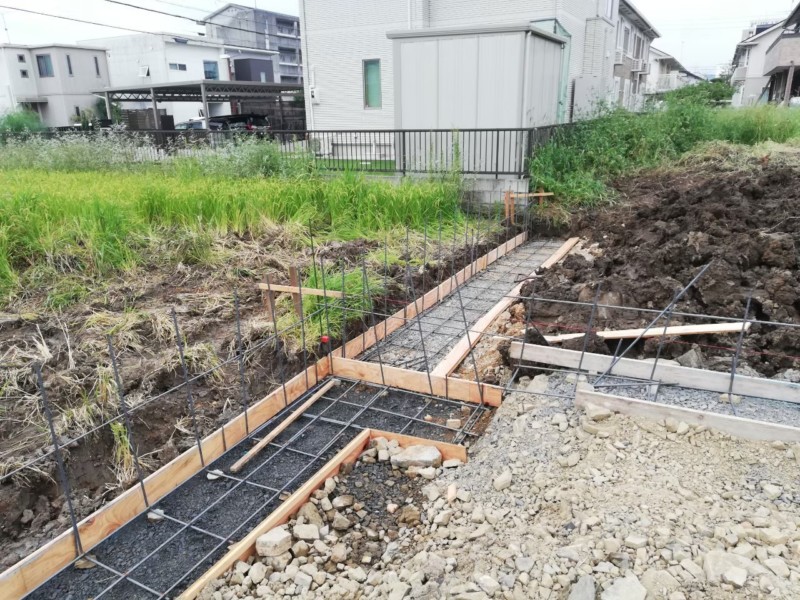 【岐阜県岐阜市】境界ブロック積みと宅地の造成工事