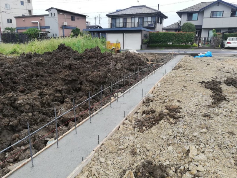 【岐阜県岐阜市】境界ブロック積みと宅地の造成工事