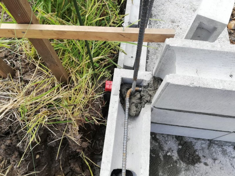 【岐阜県岐阜市】境界ブロック積みと宅地の造成工事