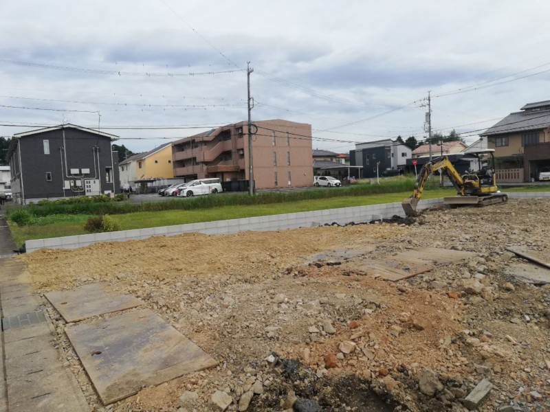 【岐阜県岐阜市】境界ブロック積みと宅地の造成工事