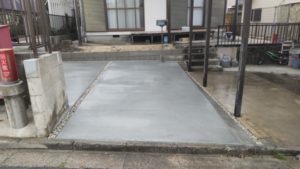 【愛知県江南市】庭を解体してブロック新設と駐車場を広げる