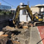 【岐阜県美濃加茂市】大きな庭石を重機で撤去処分する費用事例