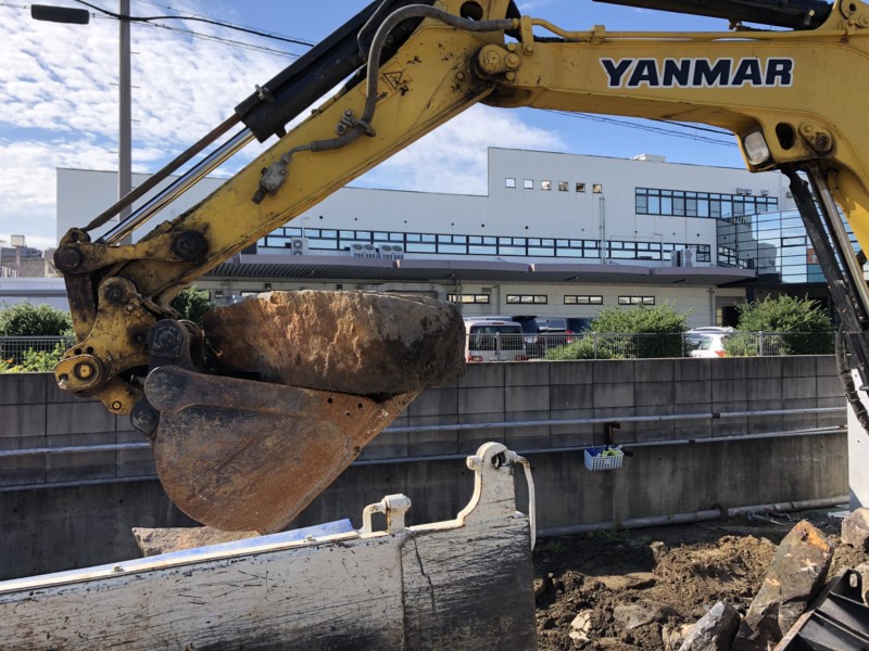 岐阜県美濃加茂市の庭石の撤去処分