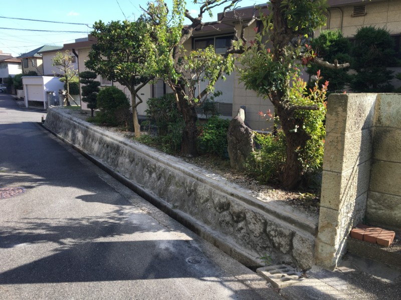 【岐阜県各務原市】道路沿いの老朽化したブロック塀を解体・処分【補助金あり】