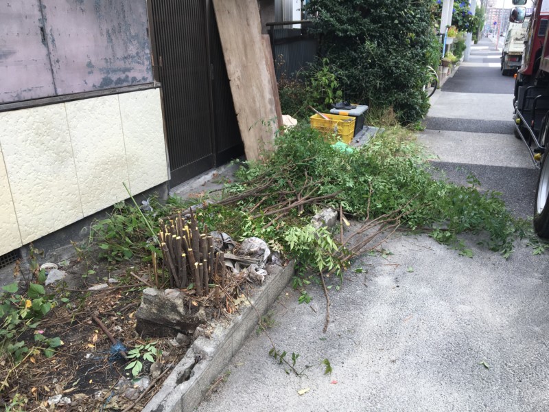 岐阜県可児市のブロック塀の撤去工事