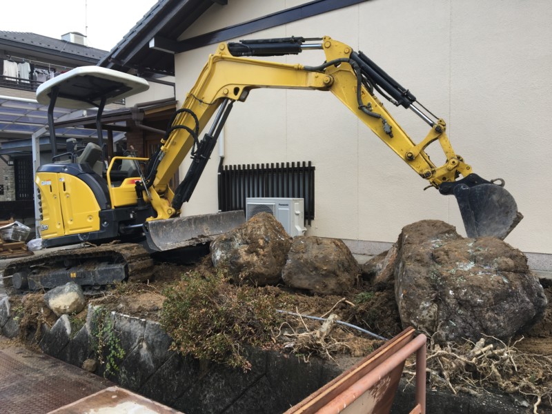 【岐阜】庭石の撤去処分の費用事例と施工手順【金額公開10選】