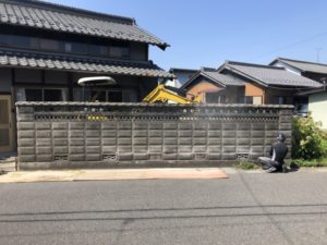 【岐阜市】傾いたブロック塀を解体撤去する【補助金の支給】