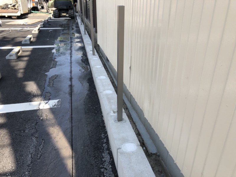 岐阜県多治見市の隣地境界ブロックの撤去