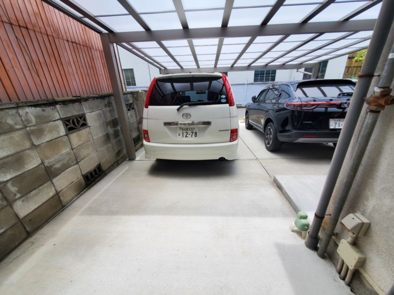 【愛知県春日井市】駐車場リフォーム工事の費用事例集【カーポート、機能門柱の設置】