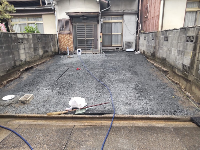 【愛知県春日井市】駐車場リフォーム工事の費用事例集【カーポート、機能門柱の設置】