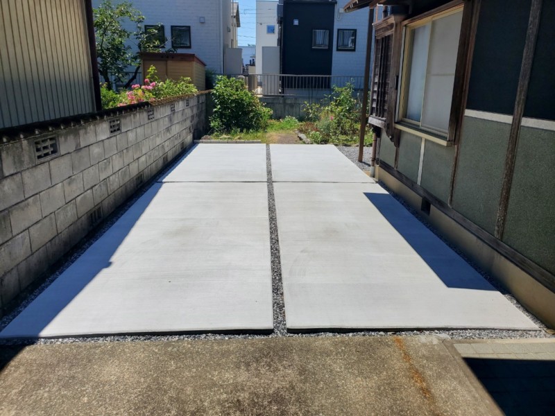 0729★【庭リフォーム、土間、砂利+シート】古沢様@今渡