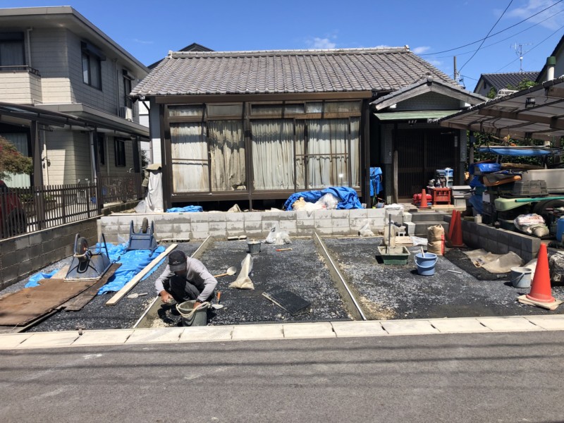 【岐阜県多治見市小泉町】駐車場工事の費用事例集