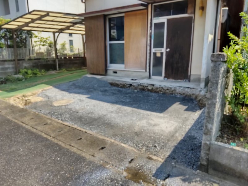 【岐阜県多治見市青木町】駐車場工事の費用事例集