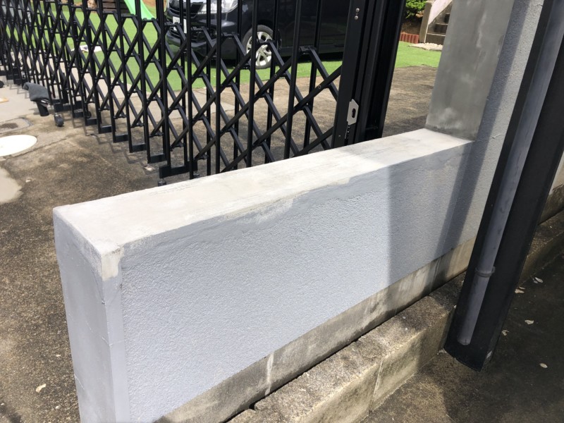 【豊田市中田町】ブロック補修と駐車場リフォーム工事の費用事例④