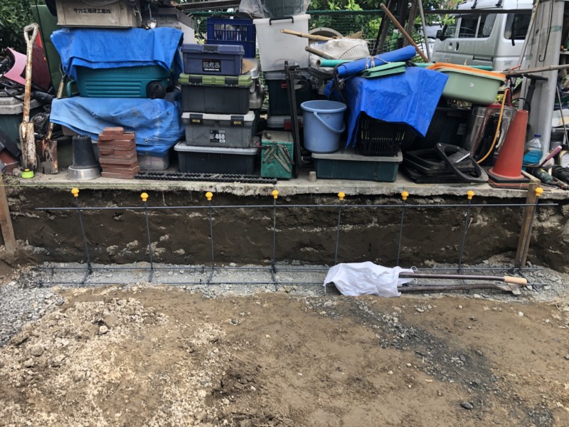 多治見市小泉町のブロック工事①