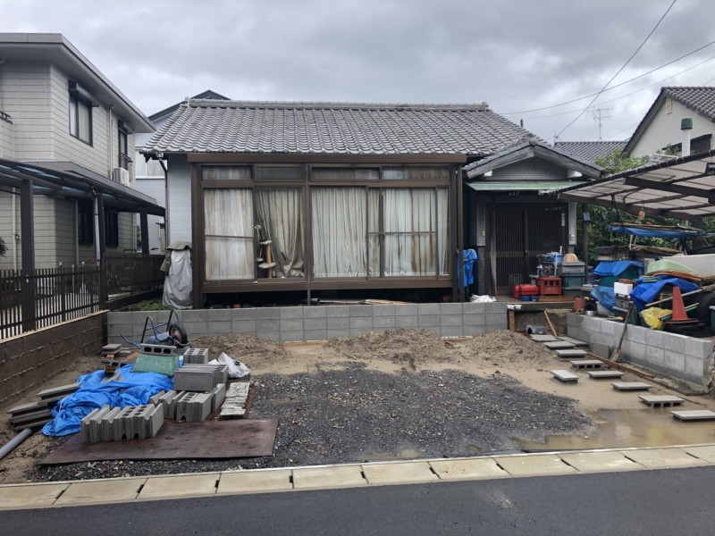 多治見市小泉町のブロック工事⑥