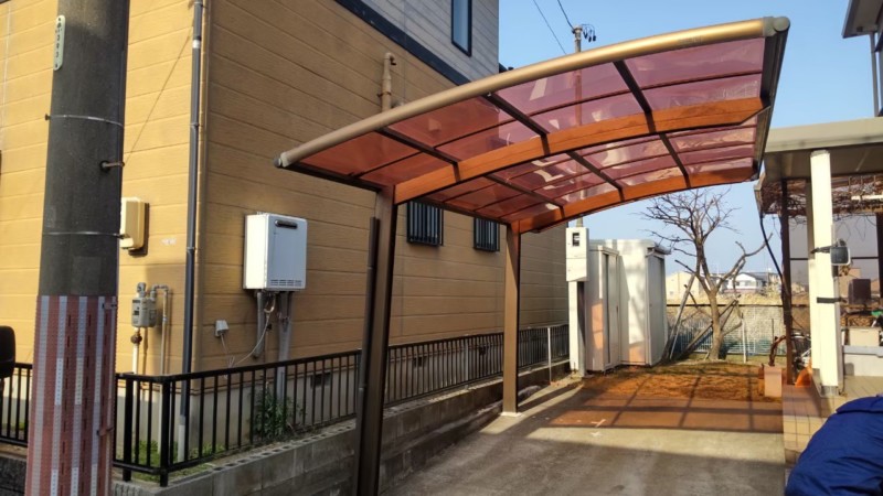 名古屋市南区のカーポート撤去【施工前】