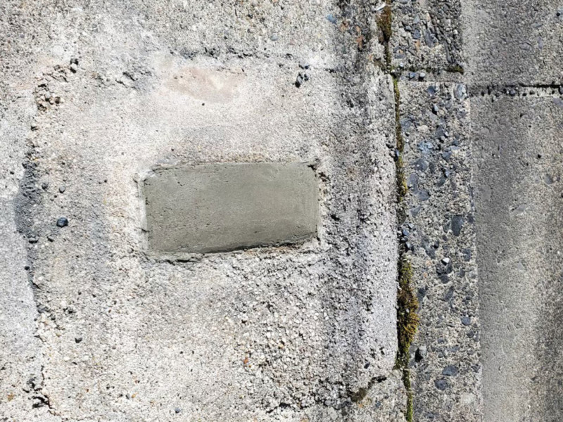 名古屋市東区の2台用カーポート撤去【断面補修】