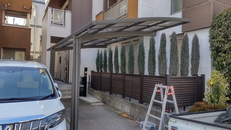 名古屋市西区清里町カーポート解体工事【撤去前】