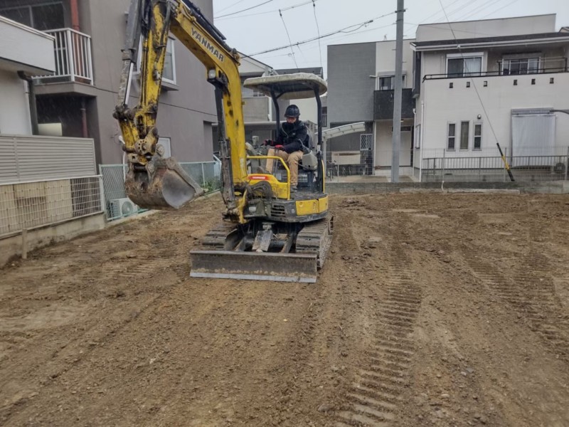 愛知県一宮市東島町の砕石敷き⑪